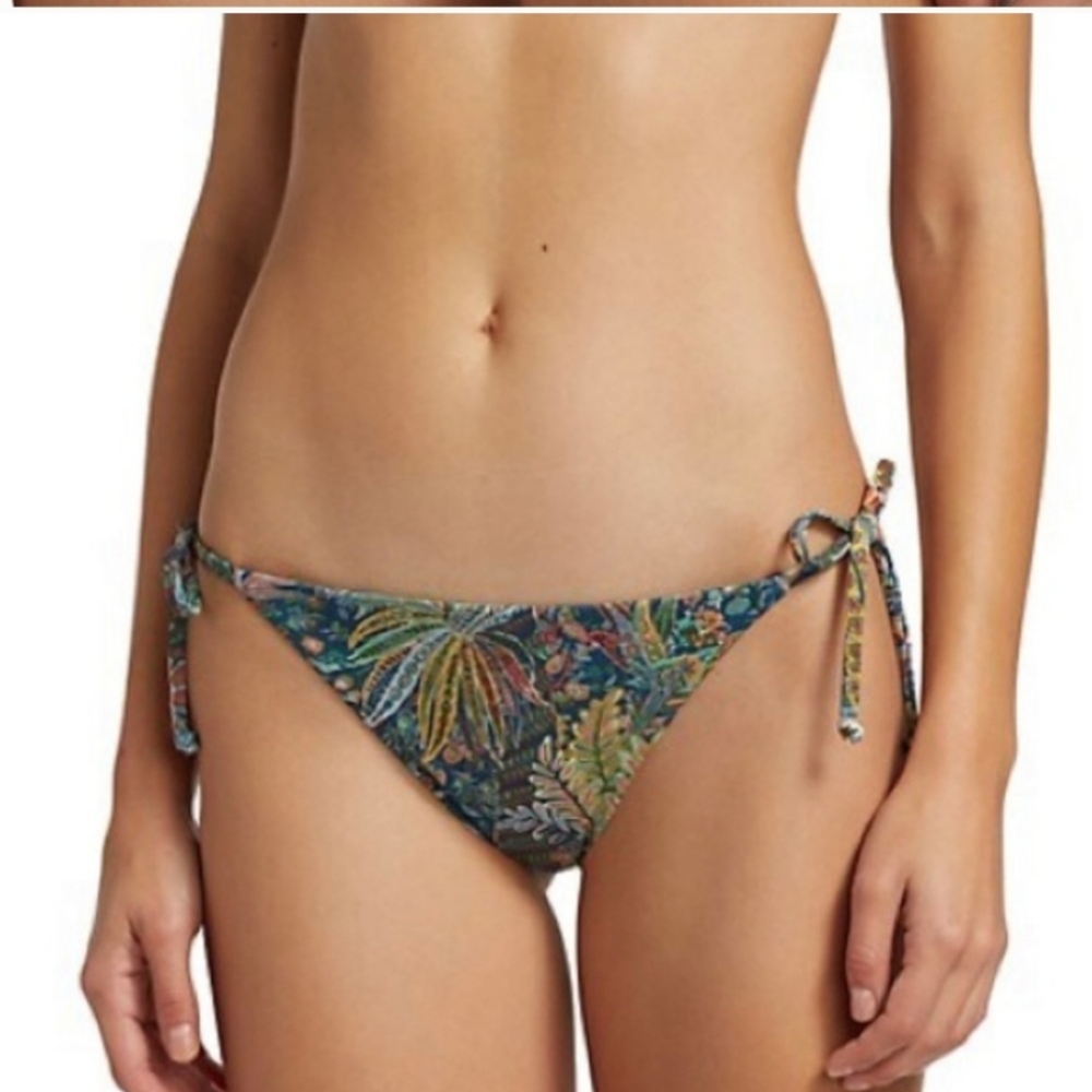 New Onia Kate Cactus-Print Bikini Bottom size Small